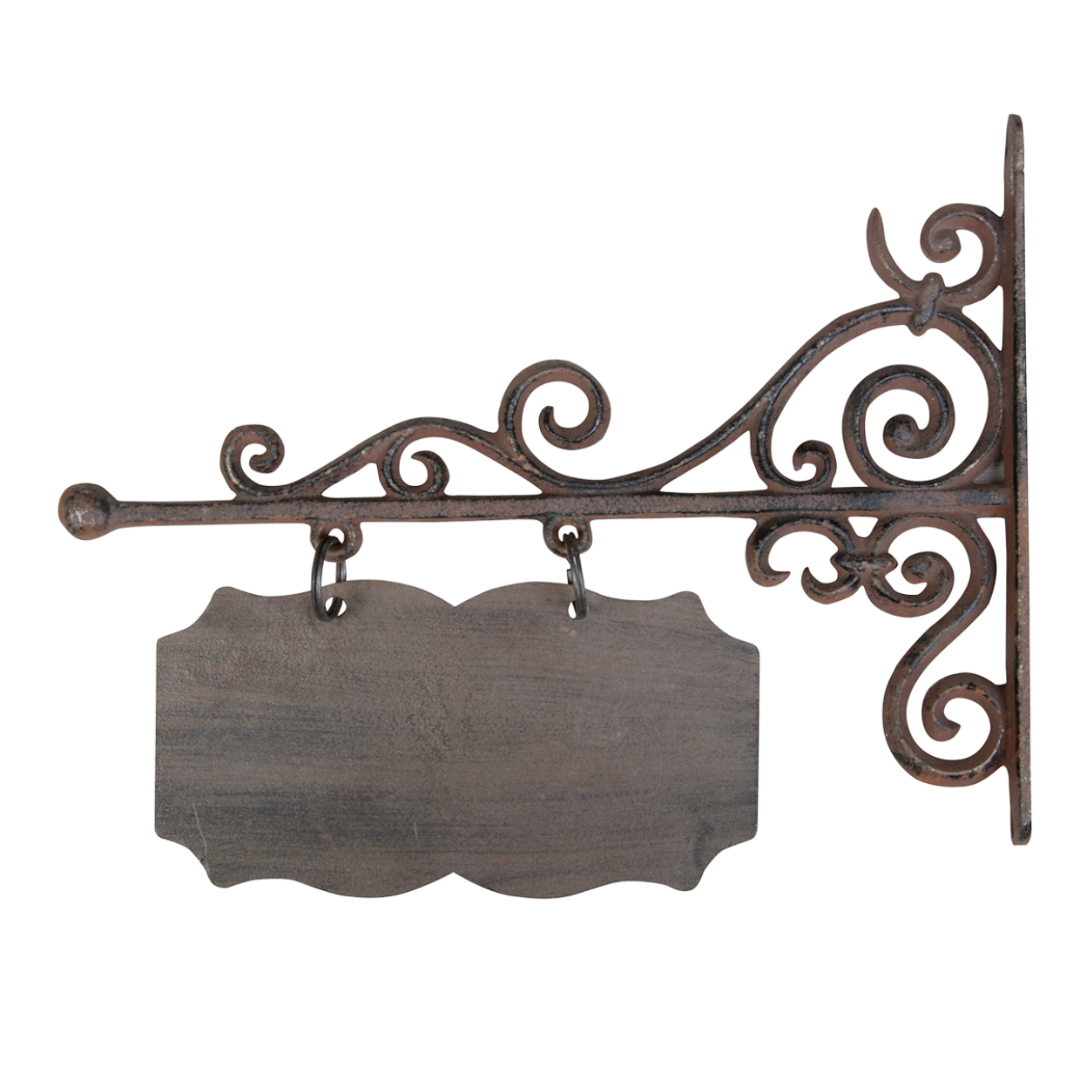 Personalisierbares Gusseisen-Aushängeschild: Traditionelle Handwerkskunst für Ihr Zuhause