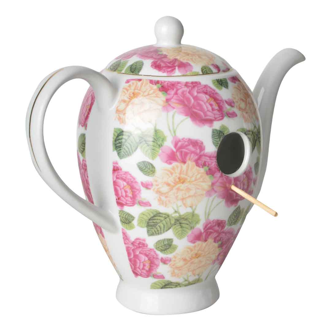 Nistkasten Teekanne im Vintage design 4 verschiedene Designs