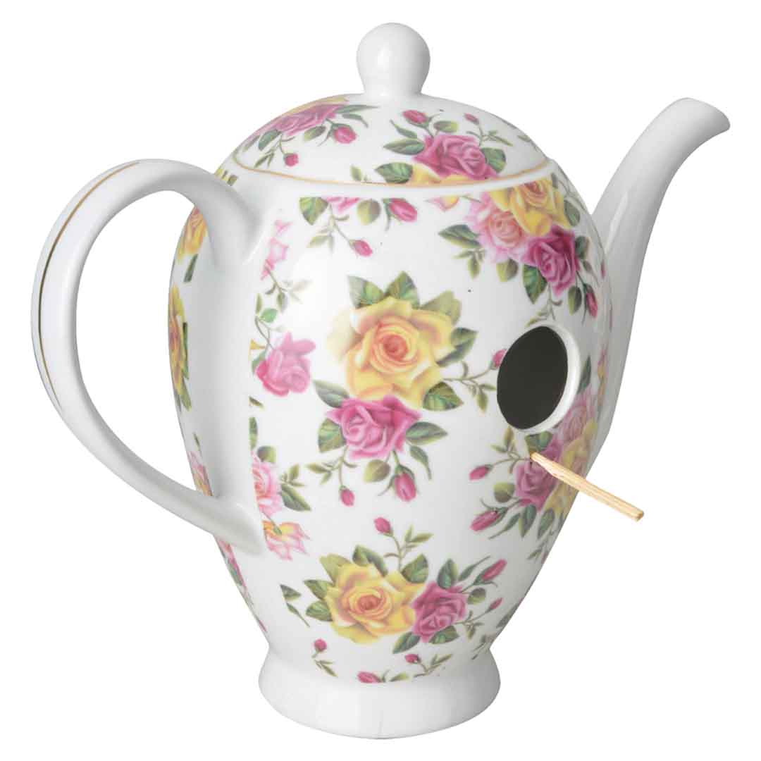 Nistkasten Teekanne im Vintage design 4 verschiedene Designs