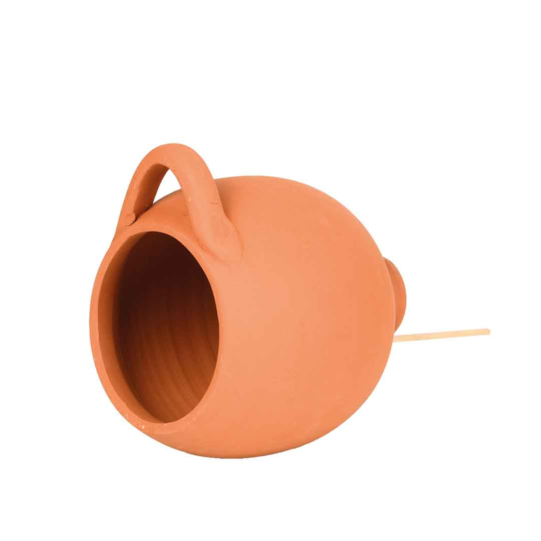 Nistkasten Vogeltopf für Meisen und Sperlinge Terracotta