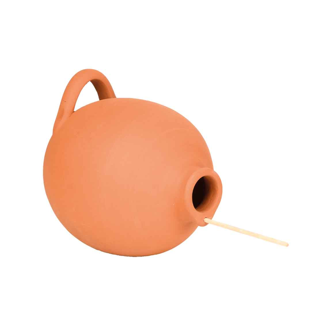Nistkasten Vogeltopf für Meisen und Sperlinge Terracotta