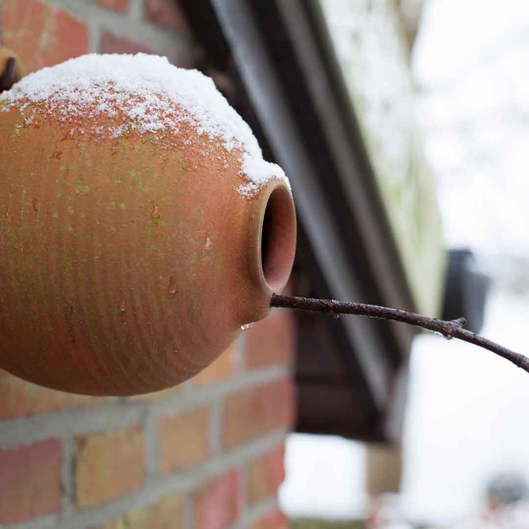Nistkasten Vogeltopf für Meisen und Sperlinge Terracotta