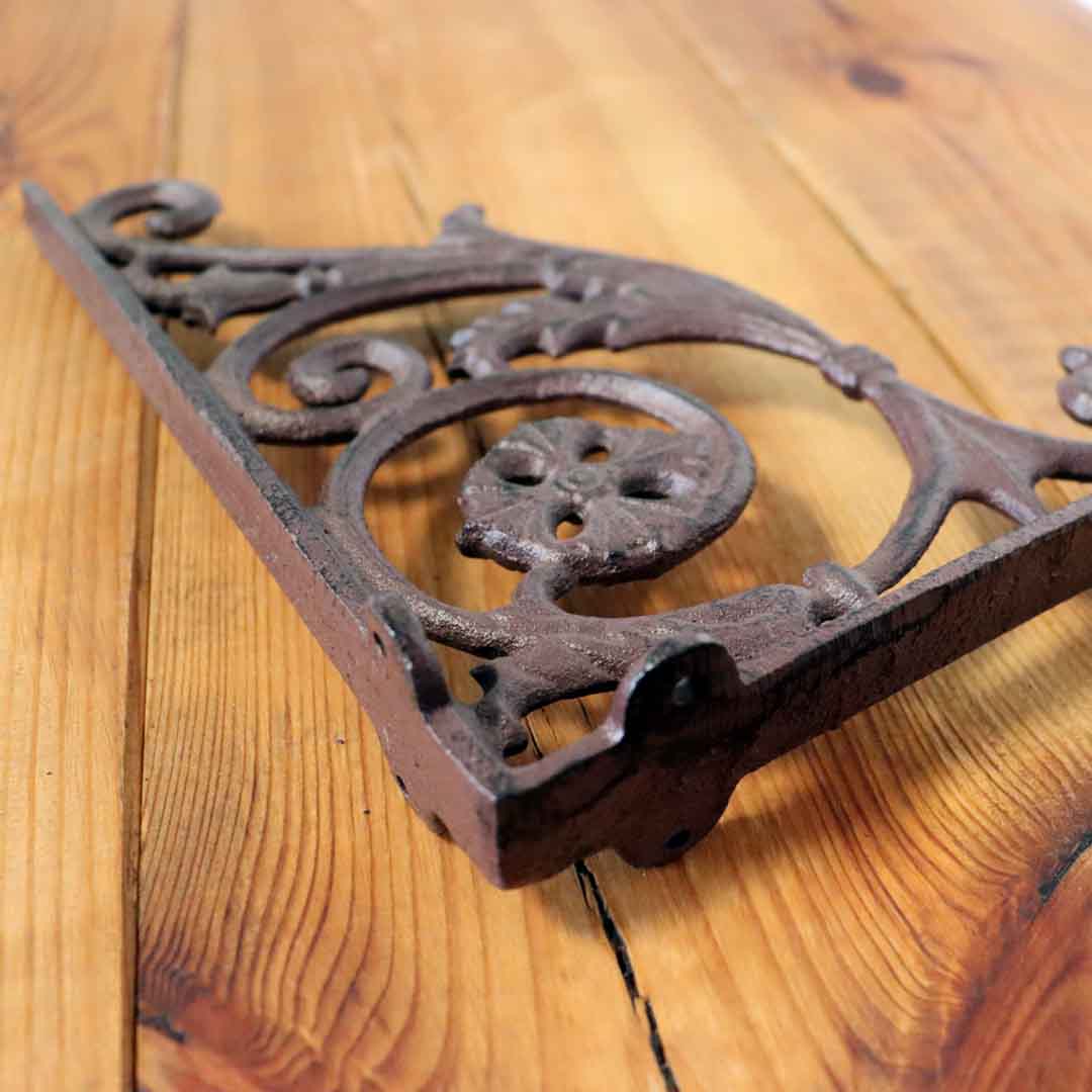 Regalträger Gusseisen Gründerzeit antik braun