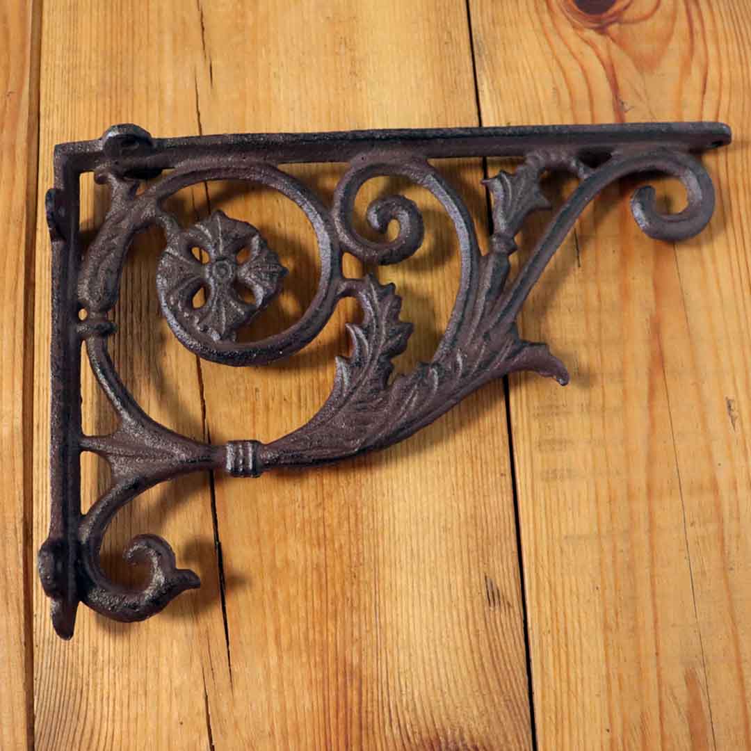 Regalträger Gusseisen Gründerzeit antik braun