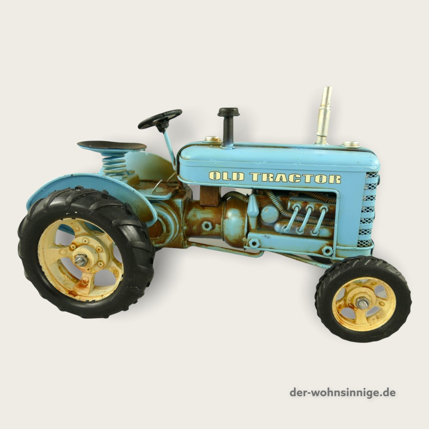 Blechmodell Traktor hellblau