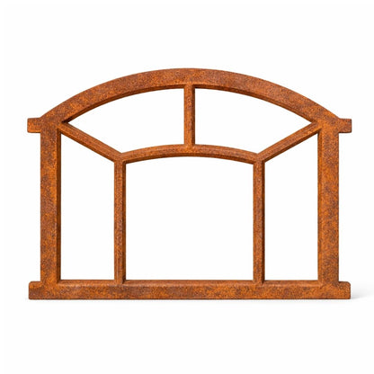 Stallfenster, Scheunenfenster mit Rost-Patina, Gusseisen, 49 cm x 63 cm