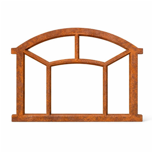 Stallfenster, Scheunenfenster mit Rost-Patina, Gusseisen, 49 cm x 63 cm
