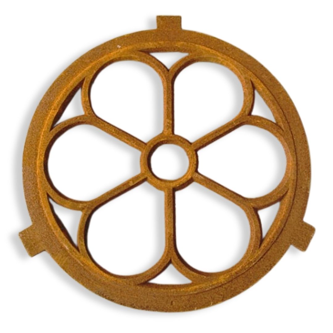 Rundes Scheunen-  Stallfenster aus Gusseisen 43 cm