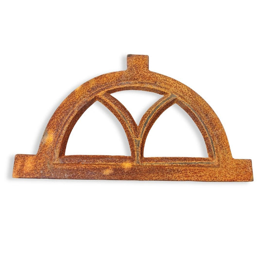 Halbrundes Stallfenster Gusseisen Antik-Art