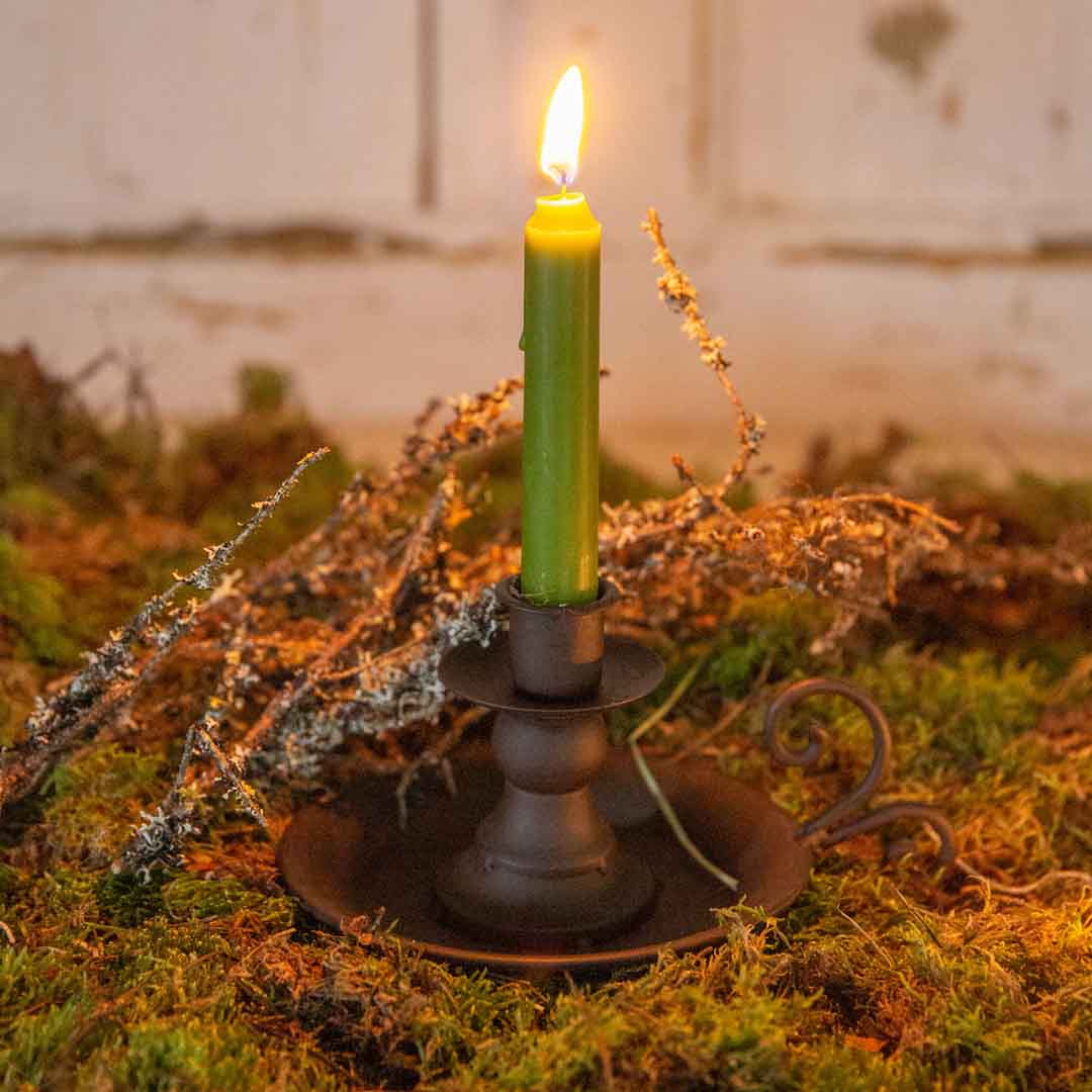 Rustikaler NEMEA Kerzenhalter aus Eisen, 9 cm hoch