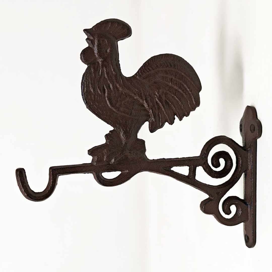 Wandhaken mit dekorativem Hahn