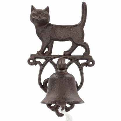 Türglocke mit Katze aus Gusseisen