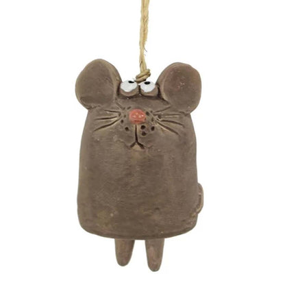 Keramik Glocke Maus mit beweglichen Beinen – Witziges Design