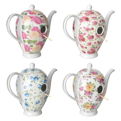 Nistkasten Teekanne im Vintage design 4 verschiedene Designs