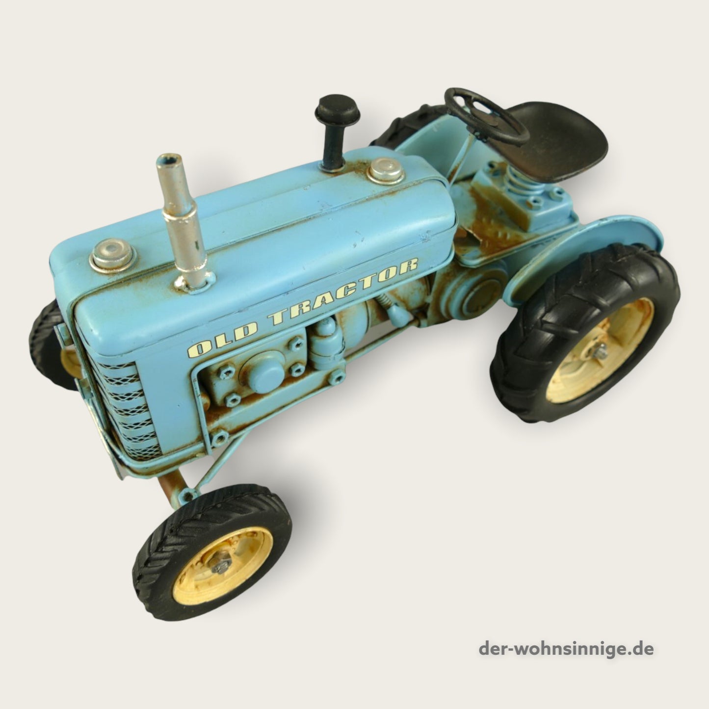 Blechmodell Traktor hellblau