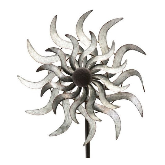 Doppeltes Windrad aus Metall - Kugelgelagert