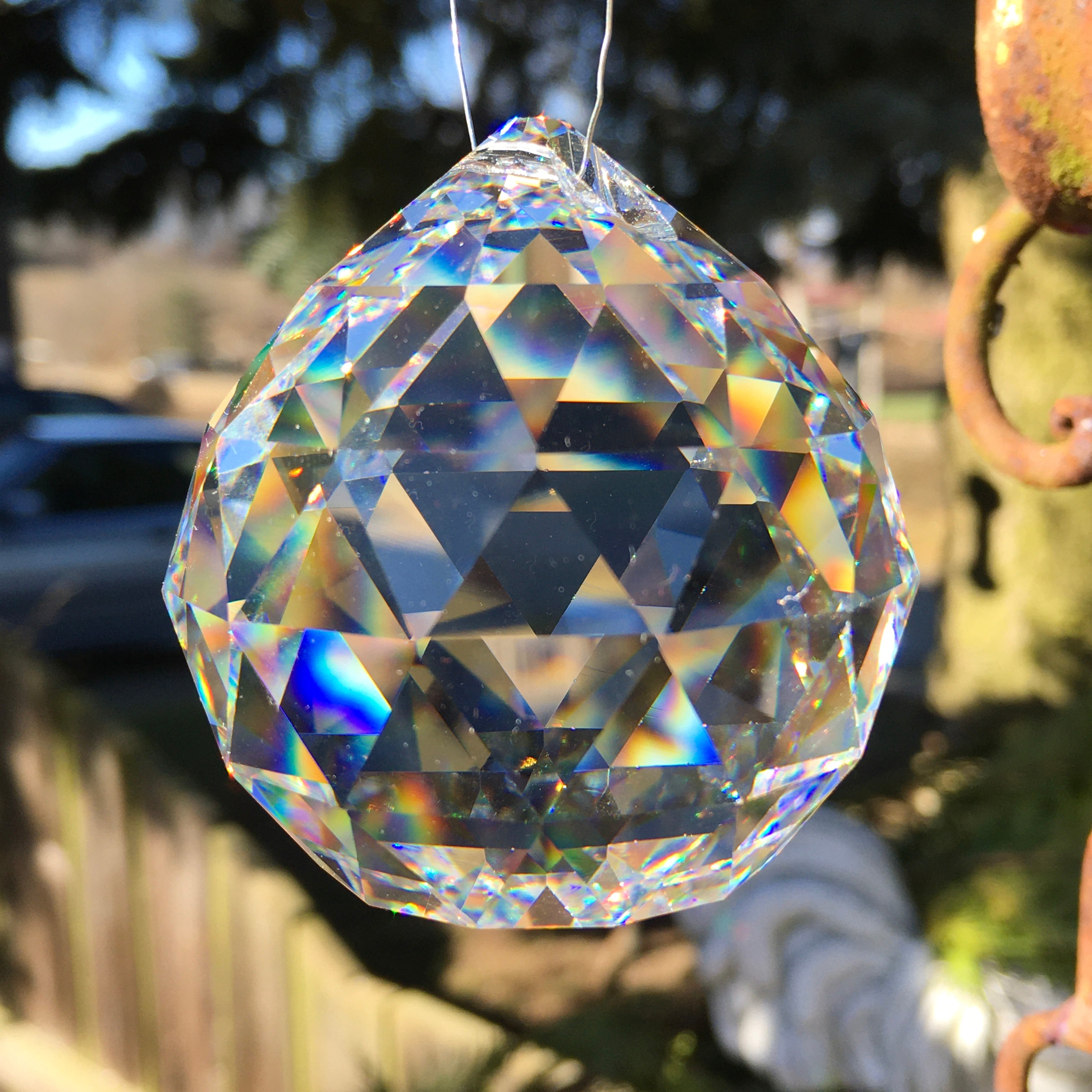 2 Kristallkugeln Anna 50mm Hochbleikristall - Rautenschliff Für Lüster & Dekoration